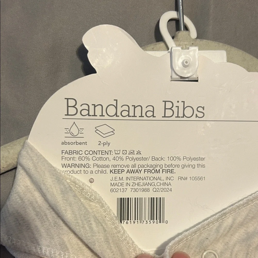 Little Pumpkin Bandana Bibs - Gray(w/ embroidery), Yellow (Plaid) and Orange